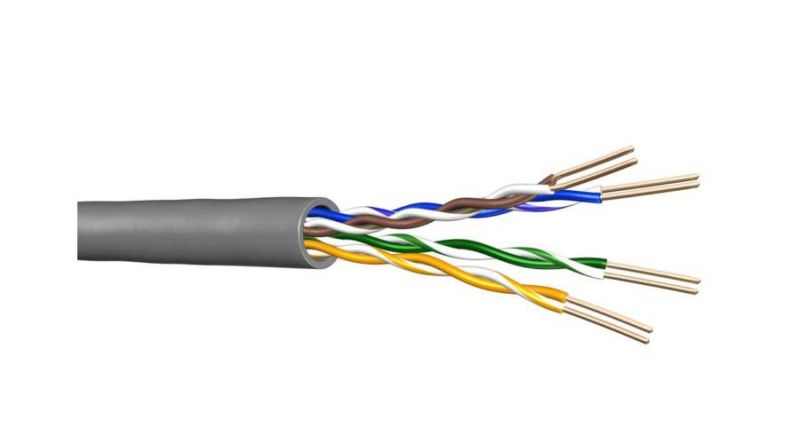 Kábel Cat5E  UTP fali  PVC 500m szürke UC300 24 (60011063) Draka [16043]