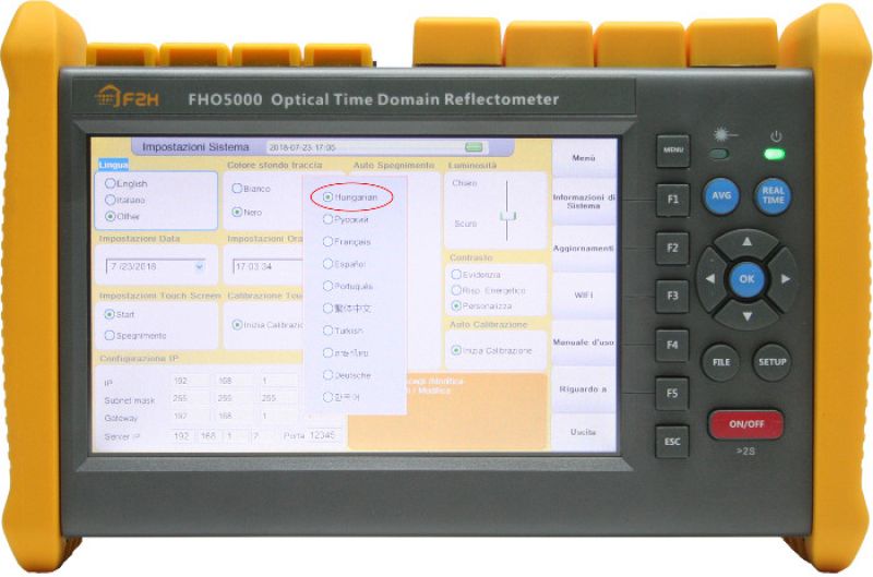 OTDR 1310/ 1550nm, 35/33dB FHO5000-D35-PM-TS-FM-SC Grandway [16307]