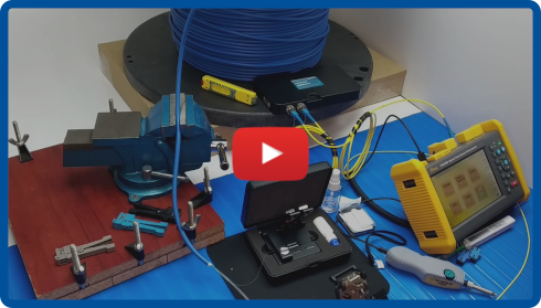Optikai szálillesztő mérési feladatokhoz videó