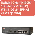 Switch 1G 6p (4x100M/1G RJ45+2x1G SFP) WT-8110G-24-SFP-AS v1 WT *[17344]