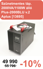 Szünetmentes táp.  2000VA/1100W álló  Plus-2000BLU v.2  Aplus [13695]