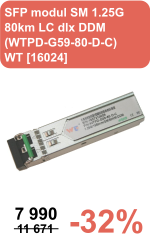 SFP modul SM 1.25G  80km LC dlx DDM  (WTPD-G59-80-D-C)  WT [16024]