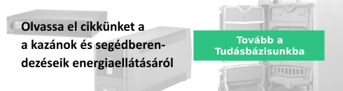 Kazán és segédberendezéseinek energiaellátása, fogyasztása