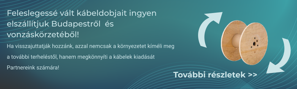 Feleslegessé vált kábeldobjait ingyen elszállítjuk!