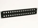 Patch panel Üres (Keystone) 32p rack 19" 2U GALAXY *[1024]