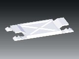 Kcs  80x 40mm kábelrögzítő fehér REKO 80X40 HB Kopos