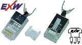 Modulár dugó RJ45 Cat6A STP patch/fali (1,5mm) 50µ" EXW [10539]