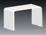 Kcs  90x55mm illesztés-takaró PK fehér 8402 HB Kopos