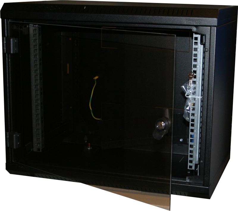 Rack szekrény 12U  fali 19" fekete RBA-12-AS6-BAY-A1 Triton