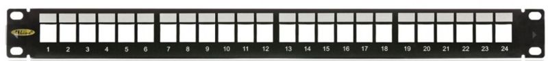 Patch panel Üres (Keystone) 24p rack 19" 1U KEP-EMPTY-S KELine [11180]