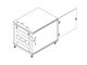 Rack szekrény 12U álló 19" szürke RCA-12-A68-CAY-A1 Triton-b