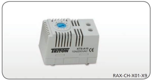 Rack szekr. ventilátor termosztát RAX-CH-X01-X9 Triton