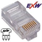 Modulár dugó RJ45 Cat5E  UTP patch/fali (1,1mm)  3µ" EXW [12872]