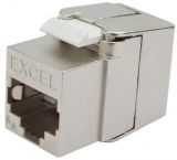 Modulár betét RJ45 Cat6A SFTP 180° sz.n. 100-181 Excel [13083]