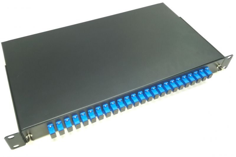 Patch panel optikai 24p (24xSC slx) SM rack 19" 1U OptiC [13513]