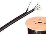Kábel Cat5E F/UTP Lég (Fig.8) PE 500m fekete OEM [13866]