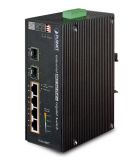 Switch  1G  6p (4x100M/1G RJ45 PoE+2x100M/1G SFP) DIN IGS-624HPT Planet [14588]