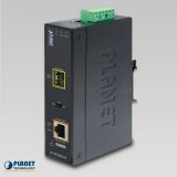 Konverter  SFP/ RJ45 1G/ 100M/1G PoE ipari DIN IGTP-805AT Planet [14635]