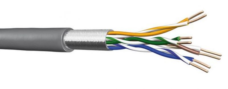 Kábel Cat5E F/UTP fali  PVC 500m  szürke UC300 S24 Draka [14646]