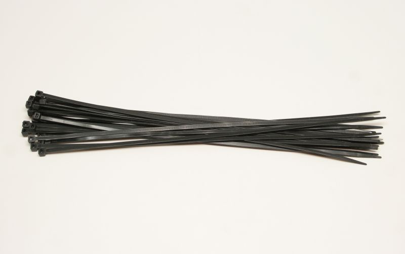 Kábelkötegelő 300x4,8mm fekete UV álló 25db/csom (CT 300/4,8/B) OEM [14791]*