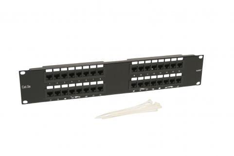 Patch panel Cat5E  UTP 32p rack 19" 2U 180° GALAXY *[1676]