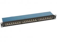 Patch panel Cat6 SFTP 24p rack 19" 1U 90° GALAXY [1705]