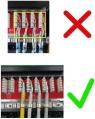 Patch panel Cat6 SFTP 24p rack 19" 1U 90° GALAXY [1705]-b