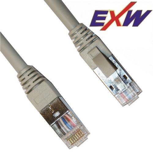 Patch kábel Cat6A S/FTP  1m  szürke 50µ" LSOH EXW [1835]