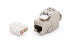 Modulár betét RJ45 Cat6 SFTP 180° sz.n. KEJ-C6-S-TL KELine [15234]