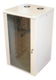 Rack szekrény 21U  fali 19"  szürke 600x600+2vent. tetőmodul 3MM [15354]