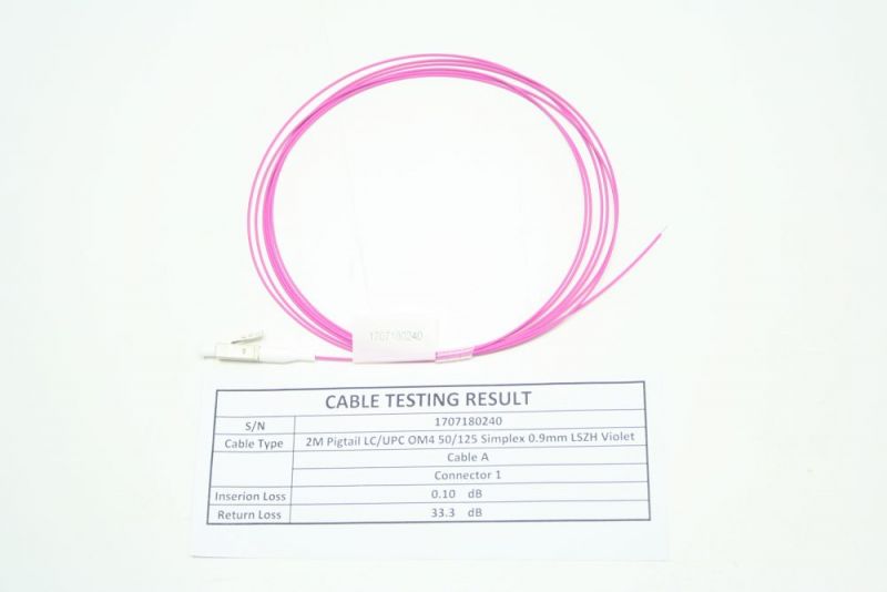 Pigtail kábel MM 50/125 (OM4) LC/UPC 2m LSZH (ES) OptiC [15540]