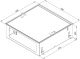 Rack szekrény 4U mennyezeti 19" szürke lenyíló DGX-04-C66–CXX–A1 Triton-a