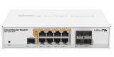 Switch  1G 12p (8x100M/1G RJ45 PoE+4x1G SFP) CRS112-8P-4S-IN MikroTik