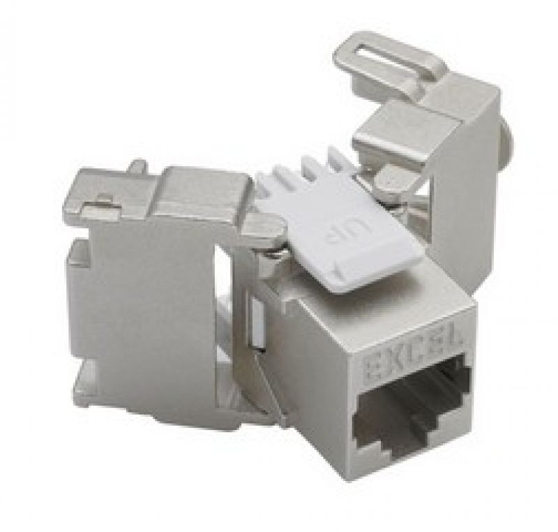 Modulár betét RJ45 Cat5E SFTP 180° sz.n. 100-906 Excel [16088]