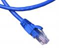 Patch kábel Cat5E  UTP   0,5m kék 50µ" PVC iSUN [16180]*-a