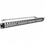 Patch panel Üres (Keystone) 48p rack 19" 1U (FTP) EXW *[16412]