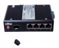 Switch  1G  5p (4x100M/1G RJ45+1G SFP) ipari DIN IS-1SF60004 CRD [16821]-b