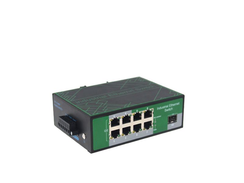 Switch  1G  9p (8x100M/1G RJ45+1G SFP) ipari DIN IS-1SF60008 CRD [16822]
