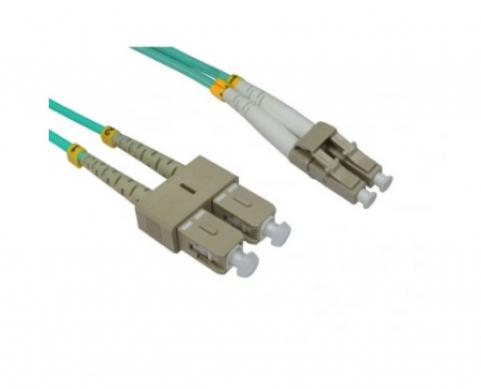 Patch kábel MM 50/125 (OM3) LC/UPC < > SC/UPC DLX  0,5m OptiC [16896]