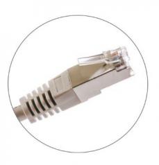 Patch kábel Cat5E S/FTP   0,5m szürke 50µ" PVC KELine [17237]