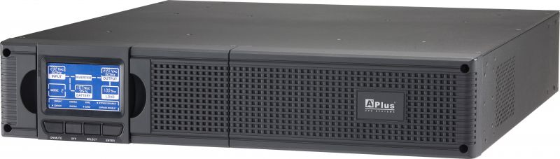 Szünetmentes táp.  1000VA/900W álló/rack 19" 2U PlusIII-1KLRB Aplus [17382]*