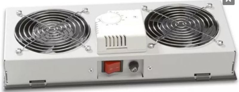 Rack szekr. ventil. tetőmodul 2xVent+Term. szürke v. LN-FAN-THM-2FWMIP-LG Lande