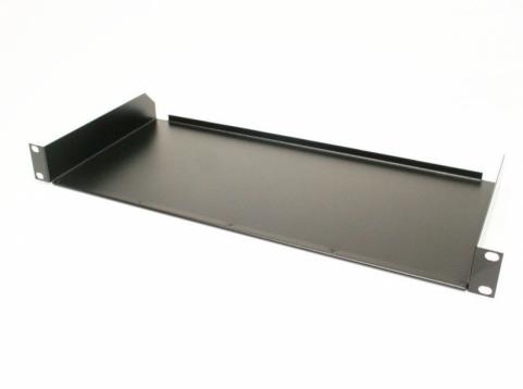 Rack polc 19" 1U 300mm fekete fix 3MM (17485)