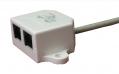 Ethernet kábel Y adapter PC/PC 1/2xRJ45 CAT5E  UTP U5E iSUN [17574]-a