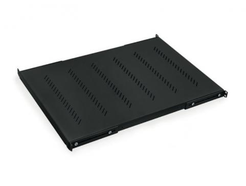 Rack polc 19" 1U 550mm fekete fix, nagy teherbírású RAB-UP-550-H Triton