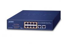 Switch  1G 10p (8x100M/1G RJ45 PoE+2x100M/1G RJ45) GSD-1008HP Planet