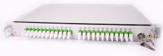 Patch panel optikai 48p (24xLC/APC dlx) SM rack 19" 1U Cellco [18104]