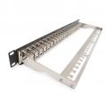 Patch panel Cat6a SFTP 24p rack 19" 1U 180° KEP-C6A-S-HD KELine [18308]-a