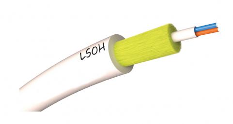 Kábel opt. SM 9/125  1ér kül-/beltéri/lég (MicroADSS) DROP LSOH fehér TL [18309]