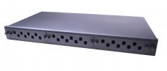 Patch panel optikai Üres 24p (ST/FC) rack 19" 1U fiókos OptiC [18328]